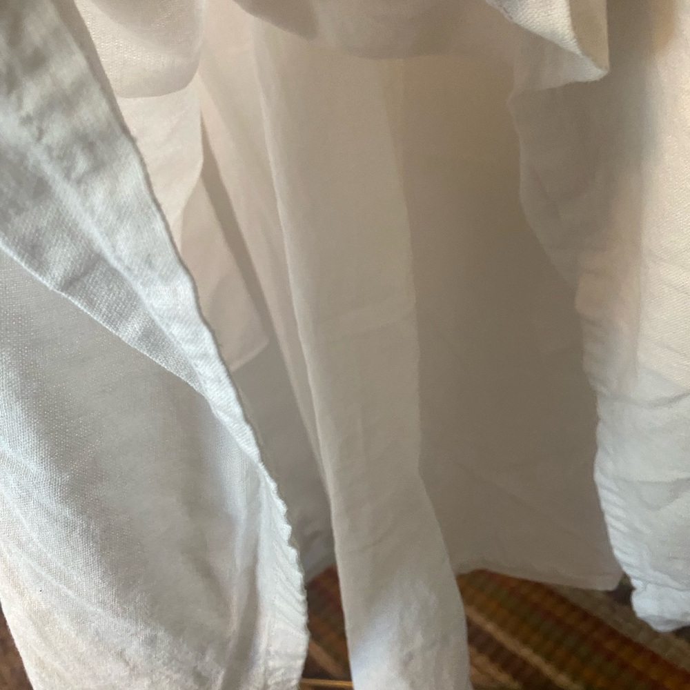 Universal Thread White Linen Blend V-Neck Babydoll Mini Dress XL - Picture 4 of 8